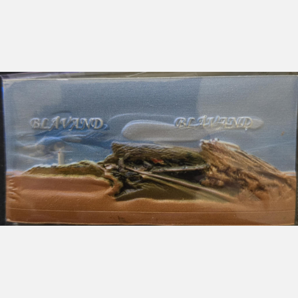  Bl�vand  3D K�leskabsmagnet 